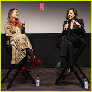 Maggie Gyllenhaal Talks With Olivia Wilde About 'The Lost Daughter'