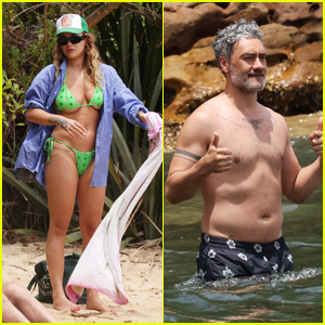 Rita Ora & Taika Waititi Enjoy a Fun Day at the Beach Together