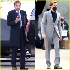 Ryan Gosling & Billy Bob Thorton Arrive on Set of Netflix's 'The Gray Man' in L.A.