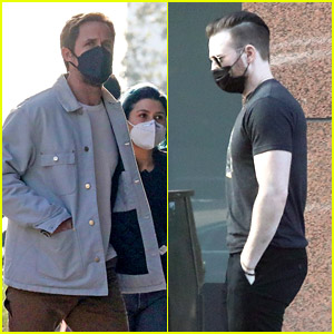 Ryan Gosling & Chris Evans Spotted On Set of Netflix's 'The Gray Man' in L.A. (Photos)