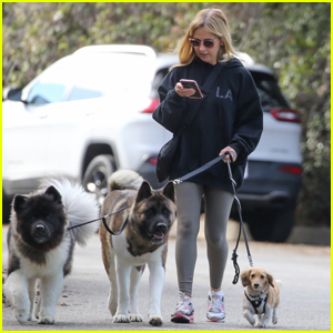 Sarah Michelle Gellar Takes Her Dogs for Afternoon Walk Around the Neighborhood
