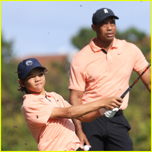 Tiger Woods & Son Charlie Twin in Matching Outfits While Competing in First Round of PNC Championship!