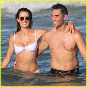 Alessandra Ambrosio & Boyfriend Richard Lee Keep Close During Day at the Beach in Brazil!