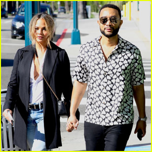Chrissy Teigen & John Legend Step Out on Lunch Date After Adopting New Puppy!