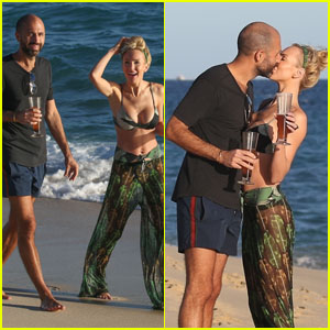 'Selling Sunset' Star Christine Quinn Shares a Kiss with Husband Christian Richard at the Beach