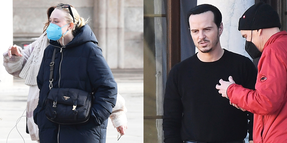 Dakota Fanning & Andrew Scott Take a Break from Filming Their New