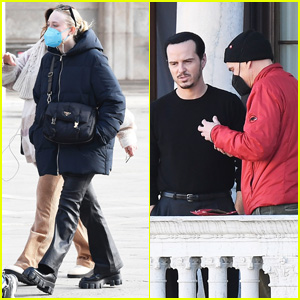 Dakota Fanning & Andrew Scott Take a Break from Filming Their New Series 'Ripley' in Venice