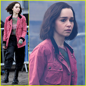 Emilia Clarke Spotted Filming More 'Secret Invasion' Scenes with Kingsley Ben-Adir