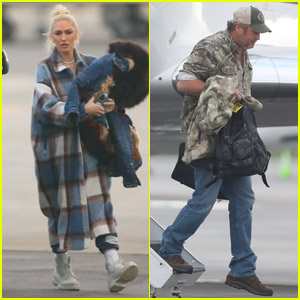 Gwen Stefani & Blake Shelton Arrive Back in L.A. After Spending Some Time in Oklahoma