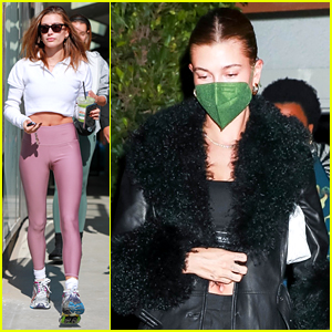 Hailey Bieber Steps Out For Solo Dinner After Pilates Class in LA