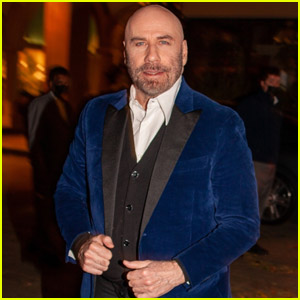John Travolta Looks Sharp in Blue Blazer for Dinner in Beverly Hills