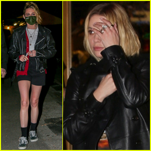 Kristen Stewart & Ashley Benson Meet Up with Friends for Dinner in Santa Monica