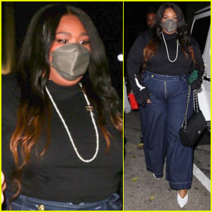 Lizzo Meets Up with Friends for Dinner at Craig's in West Hollywood
