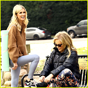 Nicky Hilton & Mom Kathy Spotted Hanging Out on Candy Spelling's Bench in the Park