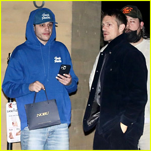 Pete Davidson Hangs Out with 'Suicide Squad' Co-Star Joel Kinnaman