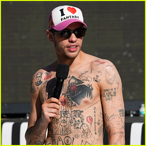 Pete Davidson Went Shirtless at NYE Rehearsals - See Progress on His Tattoo Removals!