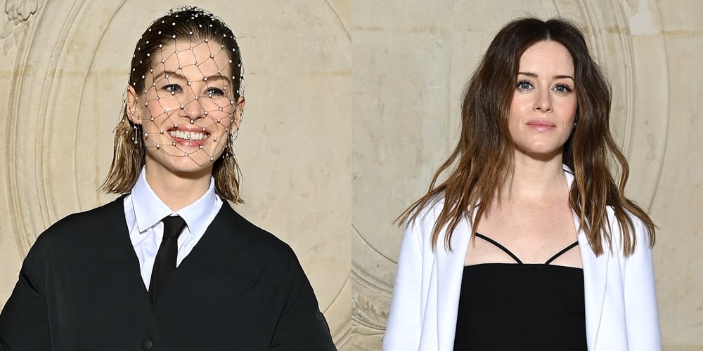 Rosamund Pike & Claire Foy Show Off Edgy Styles At Dior Haute Couture’s