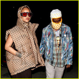 Rihanna & A$AP Rocky Show Off Their Unique Style at Dinner in L.A.