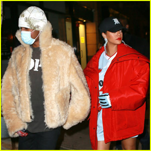 Rihanna & Boyfriend A$AP Rocky Keep Close on Date Night in NYC
