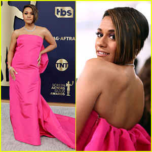 West Side Story's Ariana DeBose Stuns at Her First SAG Awards - See Her Red Carpet Moment!