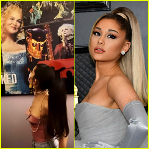 'Wicked' Movie Star Ariana Grande Checks Out the Show on Broadway Again!