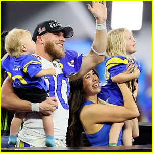 These Photos of Cooper Kupp at Super Bowl 2022 with His Wife & Kids Are So, So Cute!