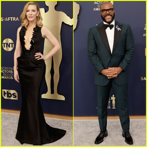 'Don't Look Up' Stars Cate Blanchett & Tyler Perry Hit the Red Carpet at the SAG Awards 2022