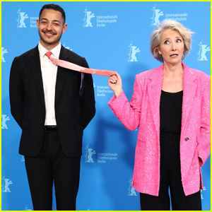 Emma Thompson Gets Playful with Co-Star Daryl McCormack at 'Good Luck to You, Leo Grande' Screening