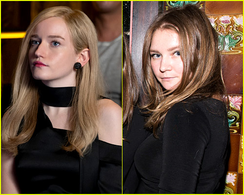 Julia Garner side-by-side with real Anna Delvey