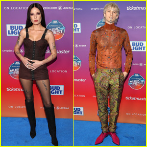 Halsey & Machine Gun Kelly Hit the Stage for Bud Light's Super Bowl Music Fest (See Pics!)