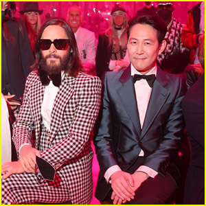 Double SAG Noms Jared Leto & Lee Jung-jae Meet Up at Gucci Show in Milan
