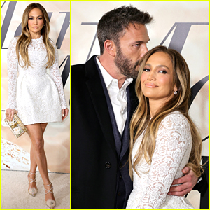 Jennifer Lopez & Ben Affleck Share Red Carpet Kisses at 'Marry Me' Premiere