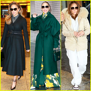 Jennifer Lopez Spotted in Three Outfits on Friday While Doing 'Marry Me' Press