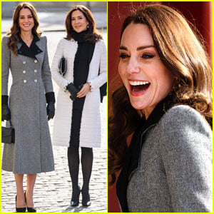 Catherine, Duchess of Cambridge & Crown Princess Mary of Denmark Meet at the Palace!