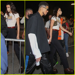 Kendall Jenner & Devin Booker Hold Hands As They Leave the Super Bowl 2022