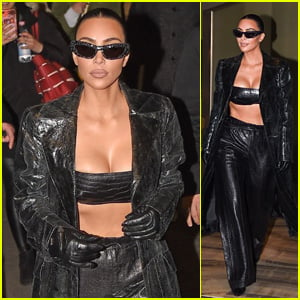 Kim Kardashian Turns Heads in a Chic Black Ensemble During Milan Fashion Week 2022