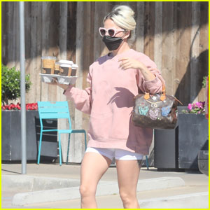 Lady Gaga Kicks Off Her Morning with a Coffee Run in Malibu
