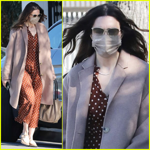 Mandy Moore Wears Chic Outfit for Hair Appointment in Beverly Hills