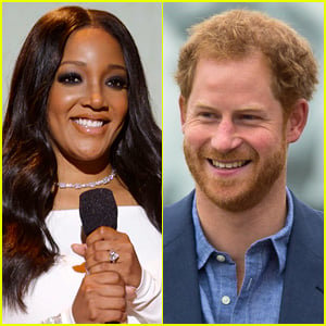Mickey Guyton Met Prince Harry After Super Bowl 2022 Performance (& Curtsied In Her Track Suit!)