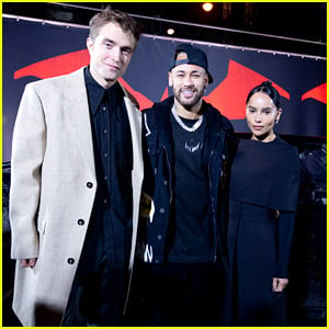 Neymar Hosts Robert Pattinson & Zoe Kravitz at Early Screening of 'The Batman'