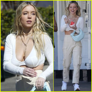 Sydney Sweeney Meets Up with Friends for Icy Treat in L.A.