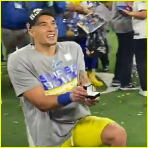 L.A. Rams' Taylor Rapp Gets Engaged to Dani Johnson After Super Bowl Win (Video)