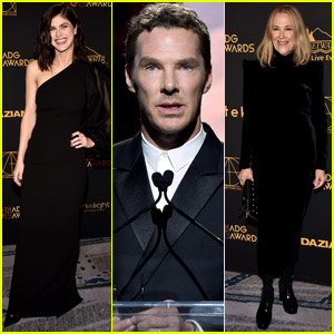 Alexandra Daddario, Benedict Cumberbatch, & Catherine O'Hara Step Out for Art Directors Guild Awards 2022
