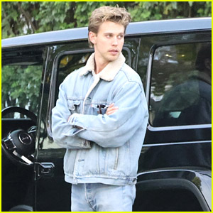 Austin Butler Does Double Denim While Hanging Out with a Friend in L.A.