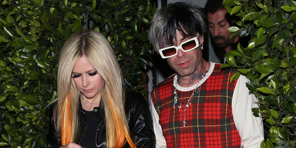 Avril Lavigne & Mod Sun Step Out For Event at Giorgio Baldi After Her