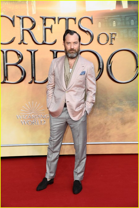 Jude Law at the Fantastic Beasts 3 premiere in London