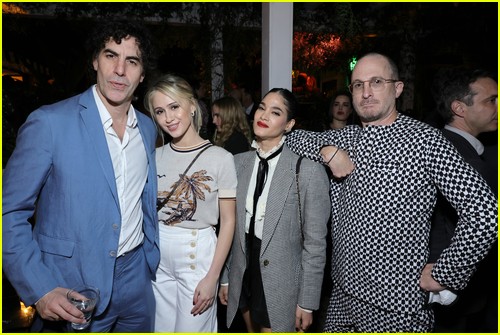 Sacha Baron Cohen, Maria Bakalova, Sofia Boutella, Darren Aronofsky at the CAA Pre-Oscars Party