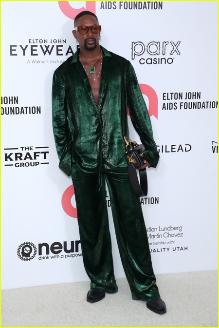LaQuan Smith at the Elton John Oscar Party 2022