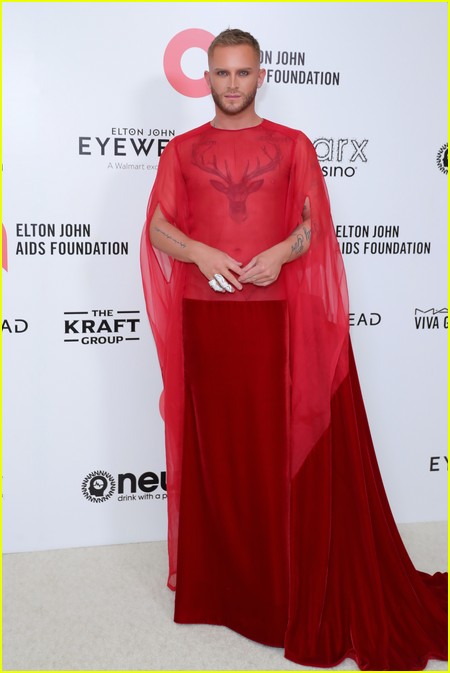August Getty at the Elton John Oscar Party 2022