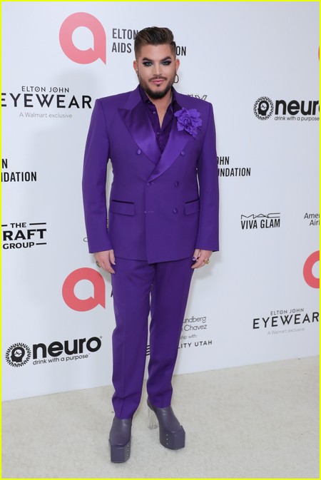 Adam Lambert at the Elton John Oscar Party 2022